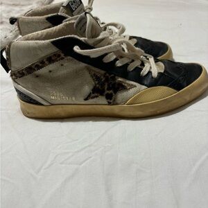 Golden Goose Leopard Mid Rise size 7